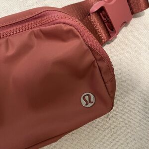 lululemon athletica Red Belt Bag Sleek Design